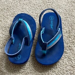 Cat & Jack Youth Blue Thong Flip Flops Size 7/8